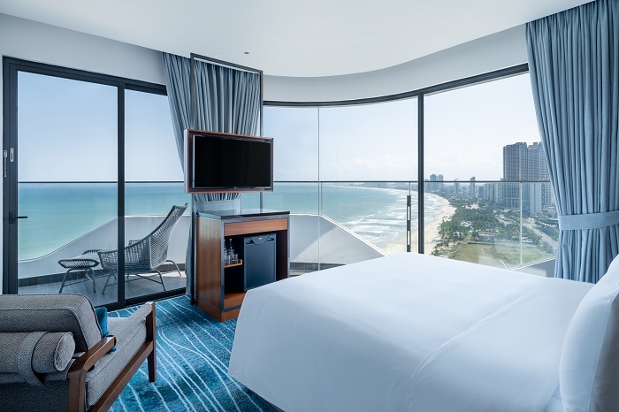 Các phòng nghỉ đều sở hữu tầm nhìn hướng biển